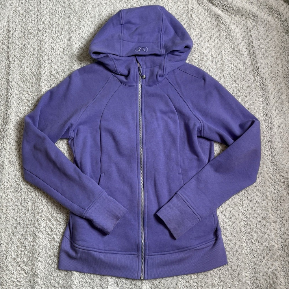 Lululemon Full Zip Hoodie Scuba Dark Lavender sz 12